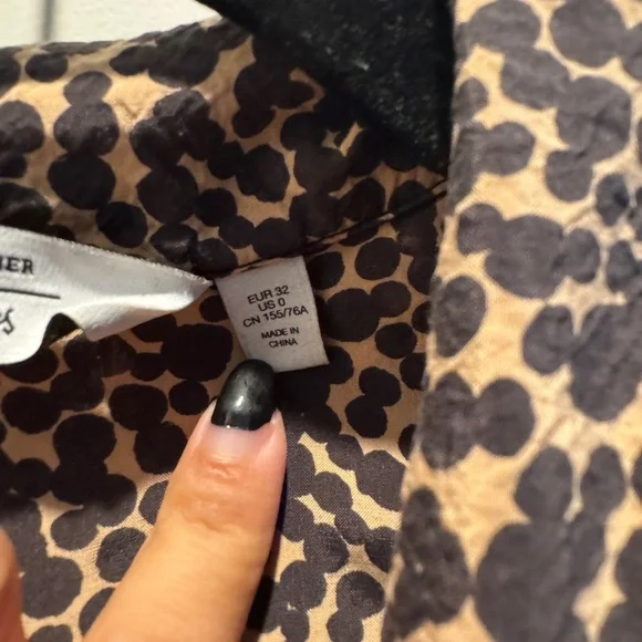 & Other Stories Leopard Print Blouse - Picture 3 of 12